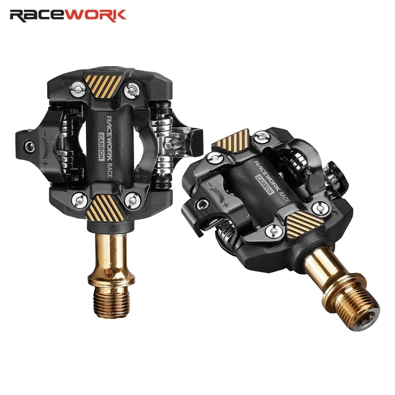 

RACEWORK M8100 mountain bike pedal SPD anti-slip lock pedal mountain pedals Super light bicycle self-locking SPD pedal cleats