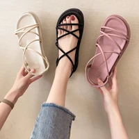 women sandals fashion 2022 new summer design open toe casual shoes platform wedges heel ladies ankle strap gladiator sandalias