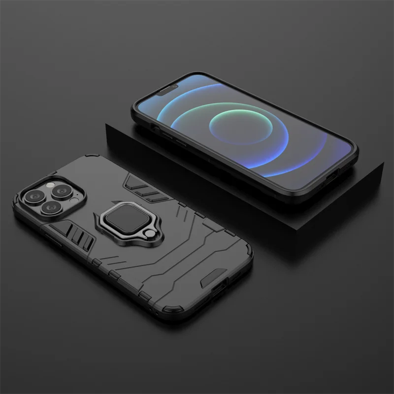 

Stand Back Case For iPhone 11 13 12 Pro Max 7 8 Plus XS XR SE3 2022 Hidden Ring Hybrid Armor Cover Heavy duty Cover