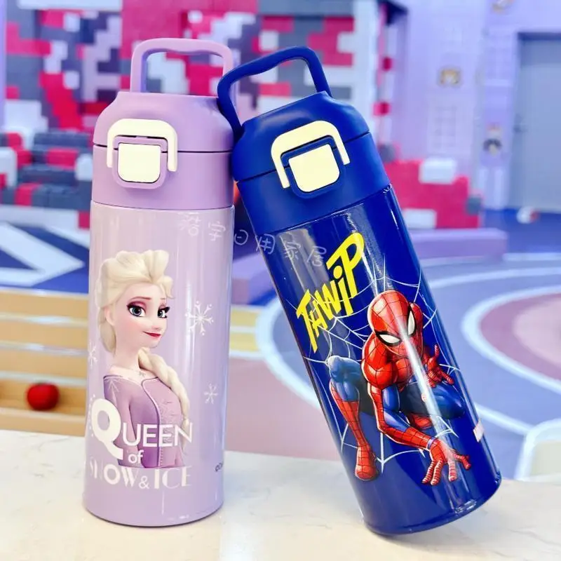 

Disney Thermos Cup Boy Direct Drink Straw Thermal Insulation Cup Girl Cute Childlike Cartoon Children's Cups