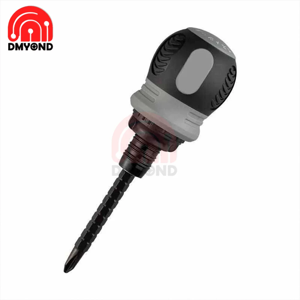 

Ratchet Telescopic Dual-purpose Screwdriver Short Phillips Screwdriver Hand Tool with Magnetic Household Screw Repair Tool