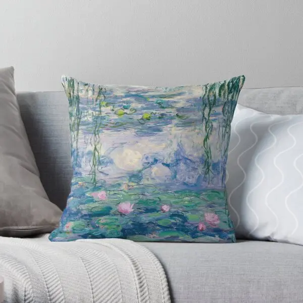 

Наволочка для подушки Клод Моне с изображением водных лилий, модная квадратная подушка для дома, свадьбы, отеля, офиса, не входит в комплект