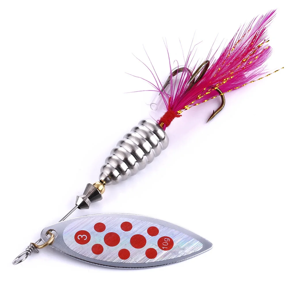 

8CM-13G Metal Spinning Bait Spoon Fishing Lures Fishing Tackle Iscas Artificias Top Quality