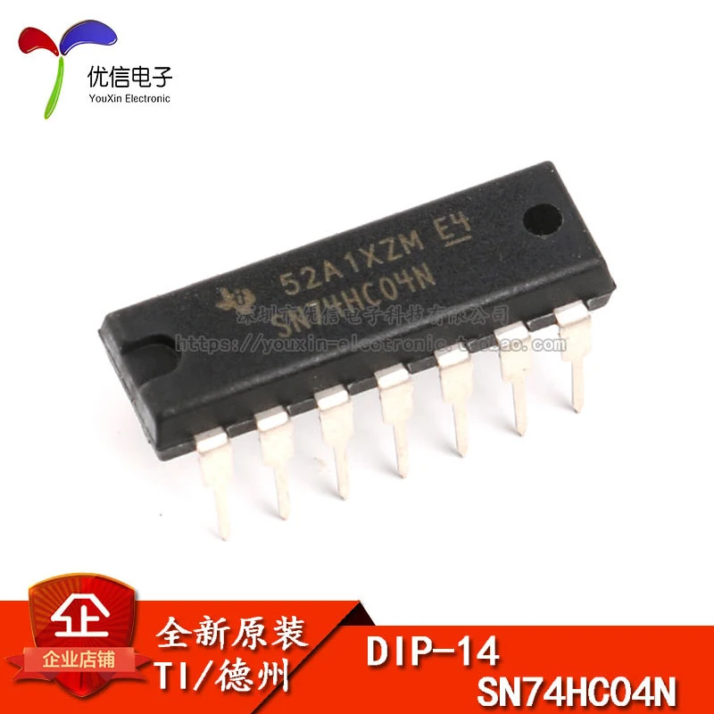 

Original genuine in-line SN74HC04N DIP-14 logic circuit chip - hexanon-gate