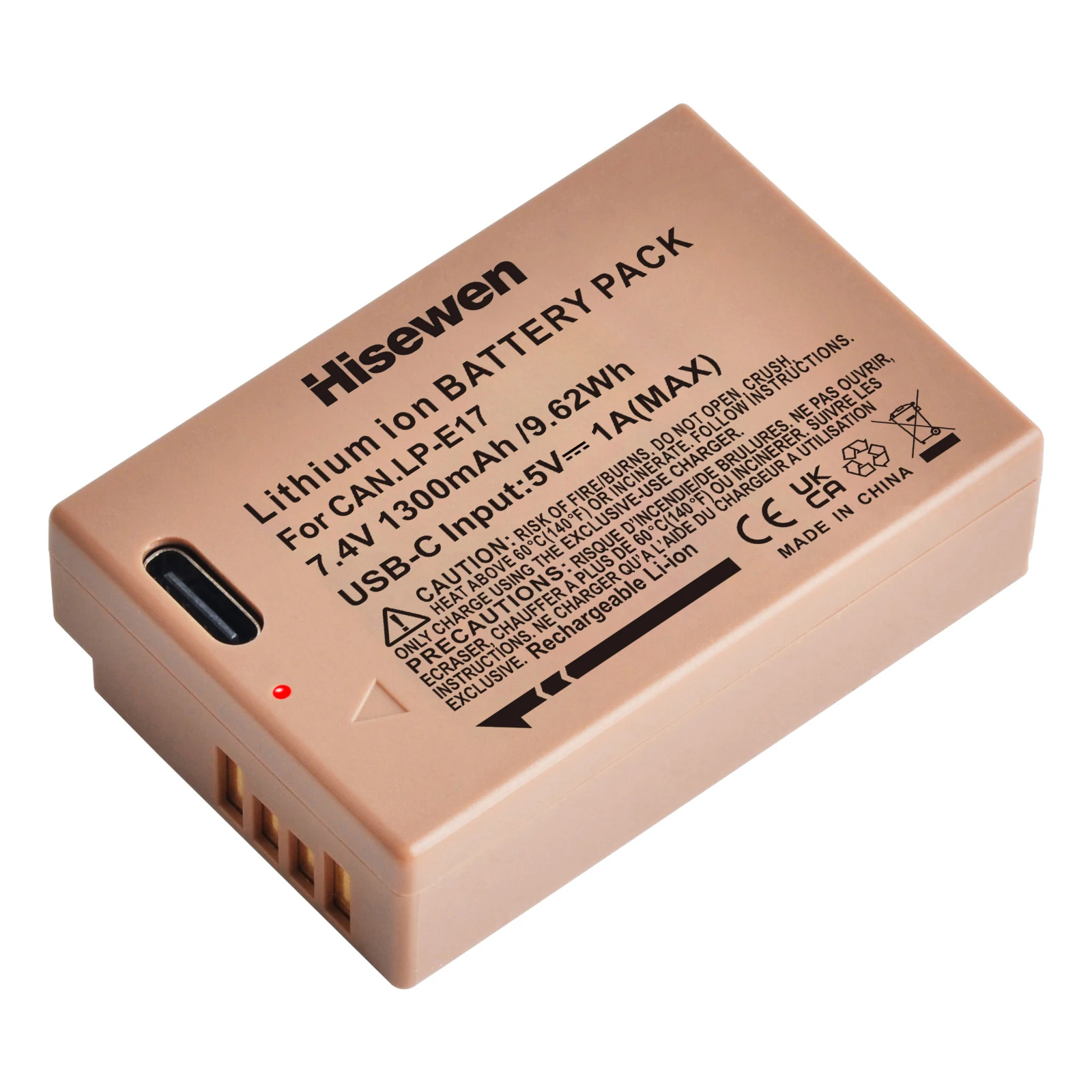 Фото Аккумулятор Hisewen USB LP-E17 LPE17 LP E17 для Canon EOS RP R8 R50 200D 250D M3 M5 M6 750D 760D T6s 8000D X8i T6i 77D R10 №3