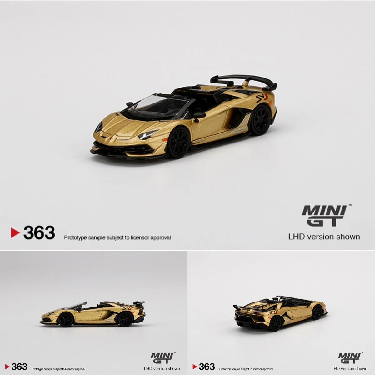 

MINI GT 1/64 Lambor Aventador SVJ Roadster Diecast Car Model