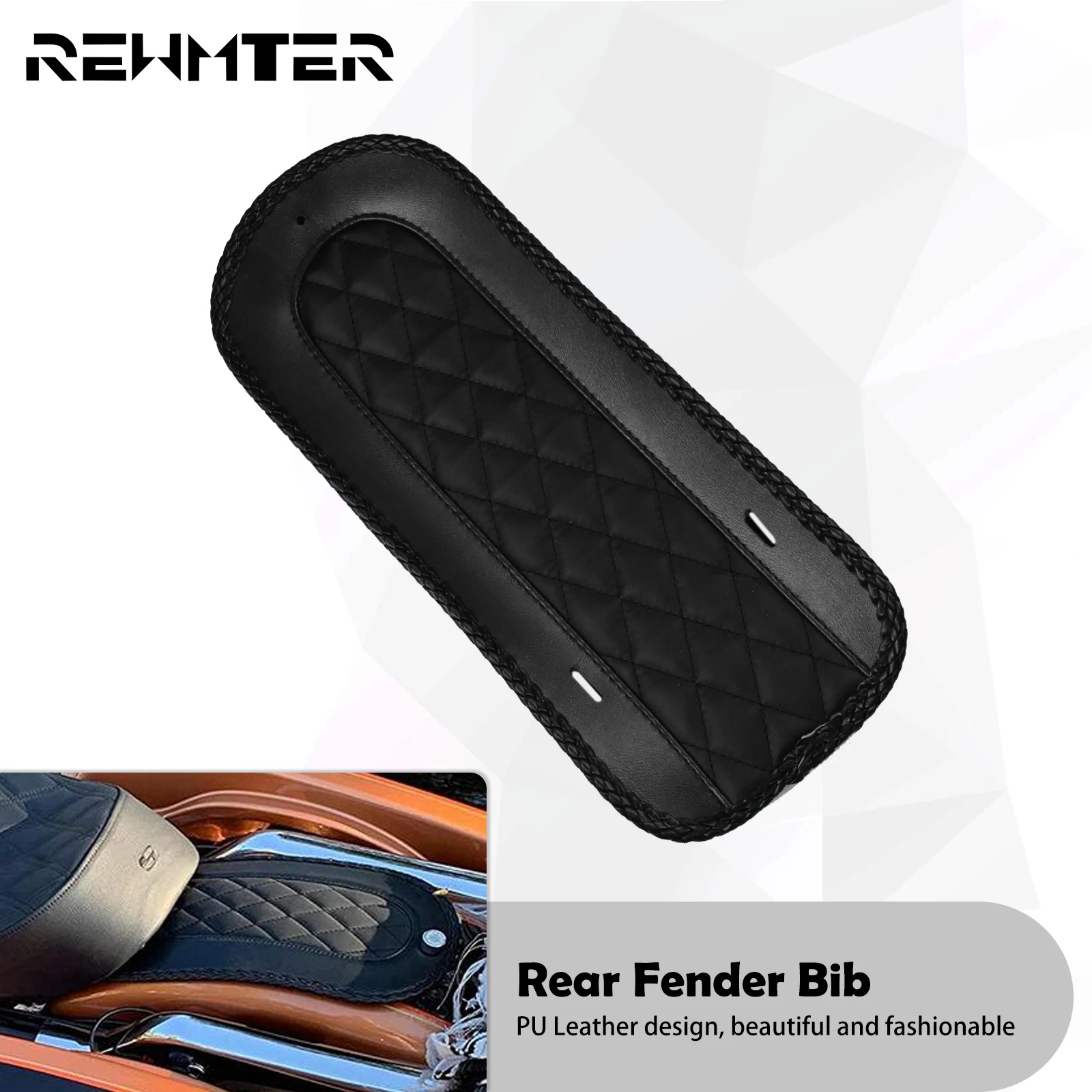 Заднее крыло мотоцикла нагрудник Solo чехол для сиденья черный Harley Touring Road Street Electra