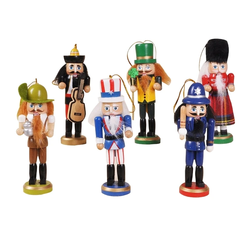 

Creative Christmas Wood Nutcrackers Soldier Ornament New Year Birthday Wedding