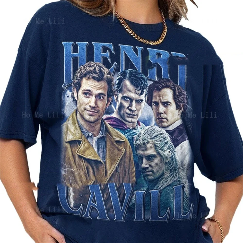 Винтажная Футболка ограниченного размера Генри кавилл подарок для женщин и