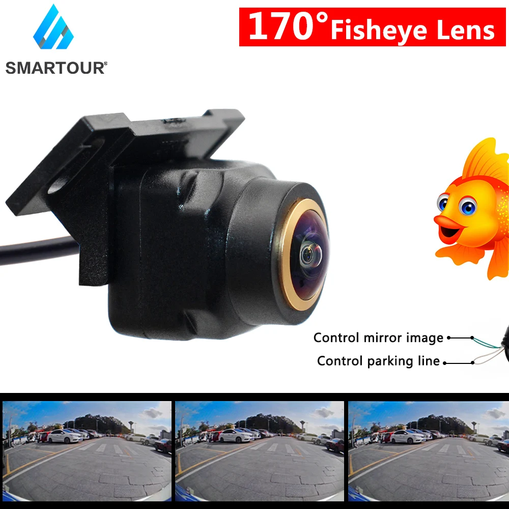 

2022 new car Rear View Camera Universal Night Vision Backup Parking Reverse Camera Waterproof 170 Wide Angle HD Color Image