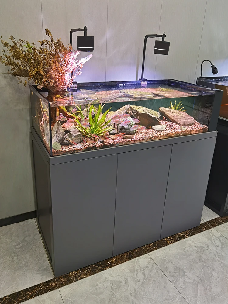 Нижний фильтр Lanshou рыбный шар экологический аквариумный ландшафт супер белый