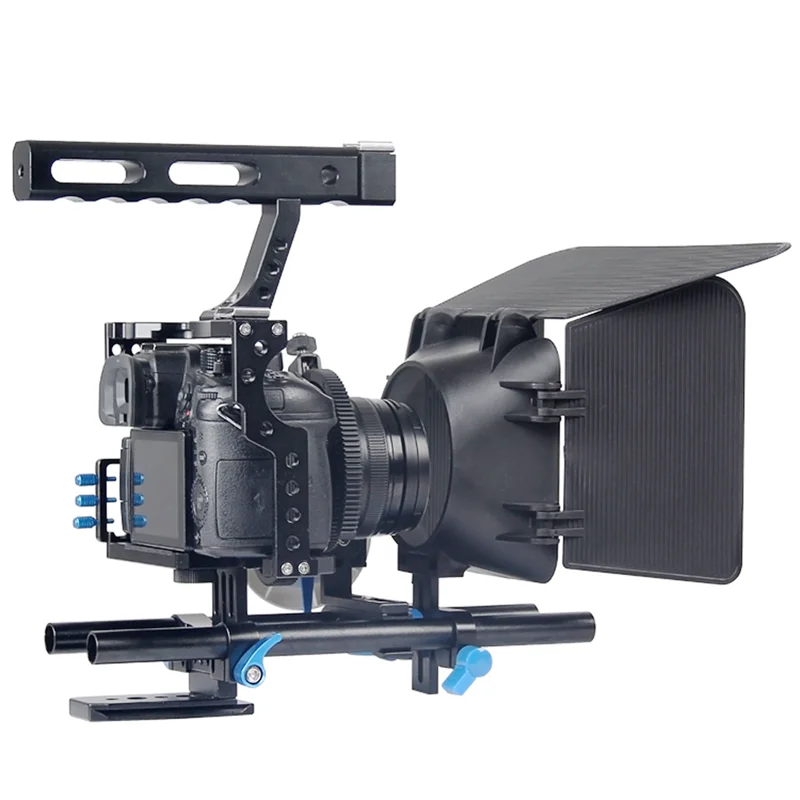 Фото JingYing фотооборудование из алюминиевого сплава, охранная видеокамера Dslr Cage Rig для GH4 A7S A7 A7R A7RII A7SII №2