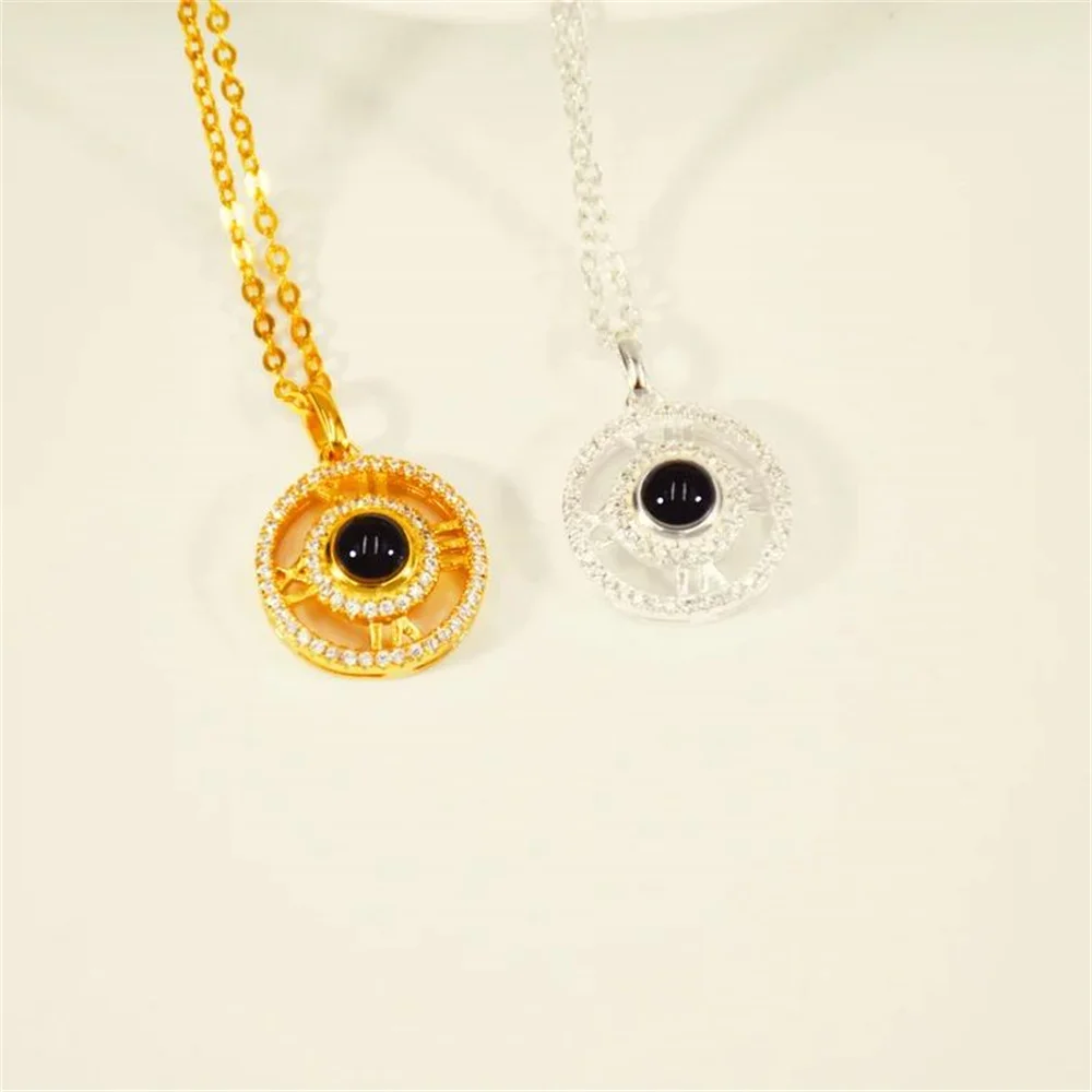 Projection Necklace Custom Photo Necklace Personalized Photo Necklace for Women Crystal Pendant Memorial Jewelry Gift