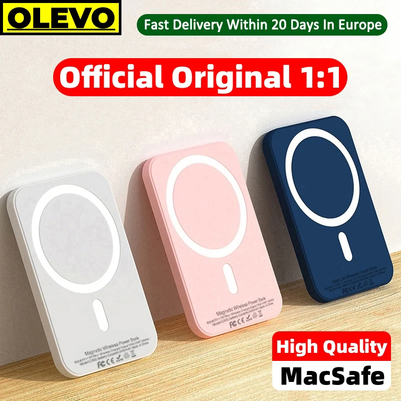 

Magnetic Power Bank For iPhone 12 13 14 15 Pro Max Macsafe Powerbank Portable Wireless Charger External Auxiliary Battery Pack