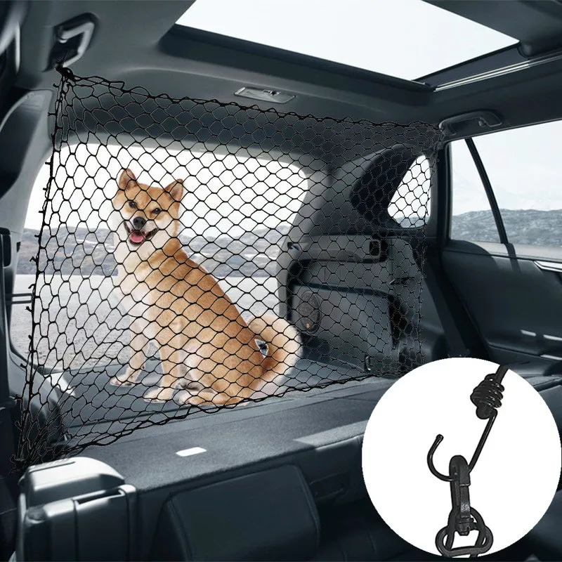 

Dog Carrier Dog Protection Net Barrier Trunk Barrier Safe Net for Dogs Travel Accessories Car Pet Carrier for Hatchback SUV Mesh