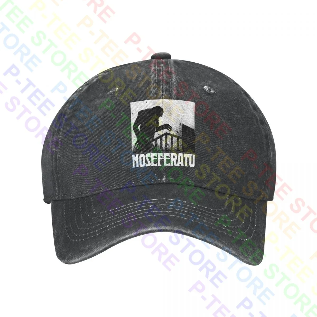 Nosferatu Vampire Dracula Monster Shadow Movie Horror Washed Denim Бейсболка Шляпы дальнобойщика Сращивание