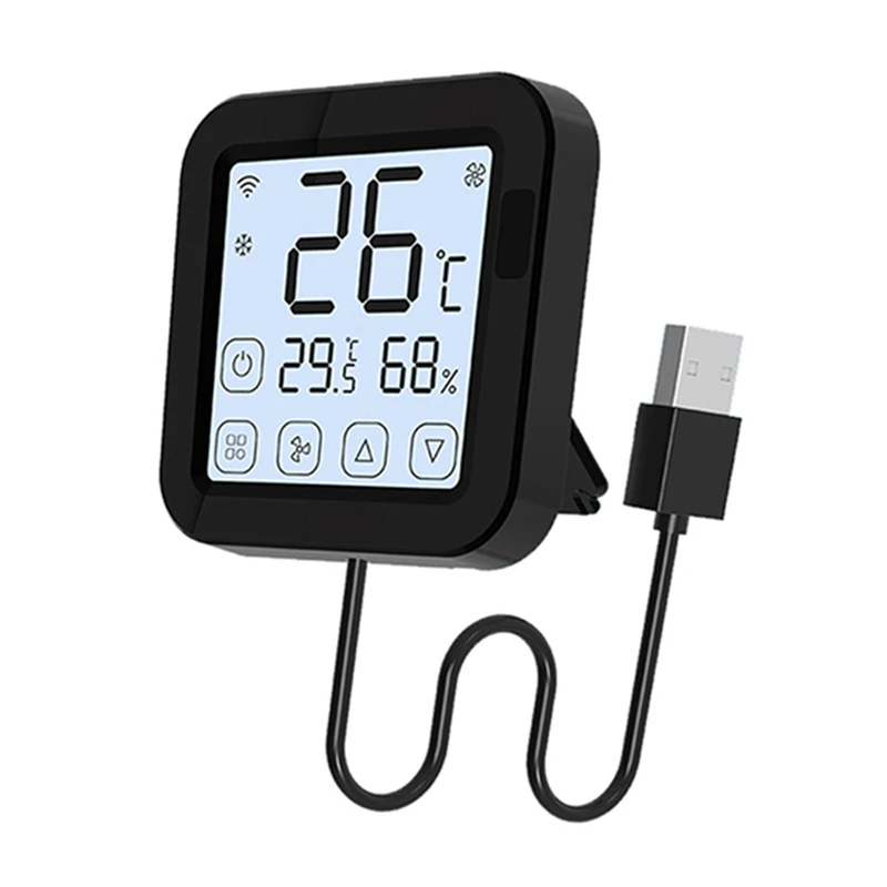 

Сенсорный смарт-пульт дистанционного управления переменного тока Tuya, универсальный пульт дистанционного управления Wi-Fi, ИК-пульт дистанционного управления для кондиционера, работает с Google Home