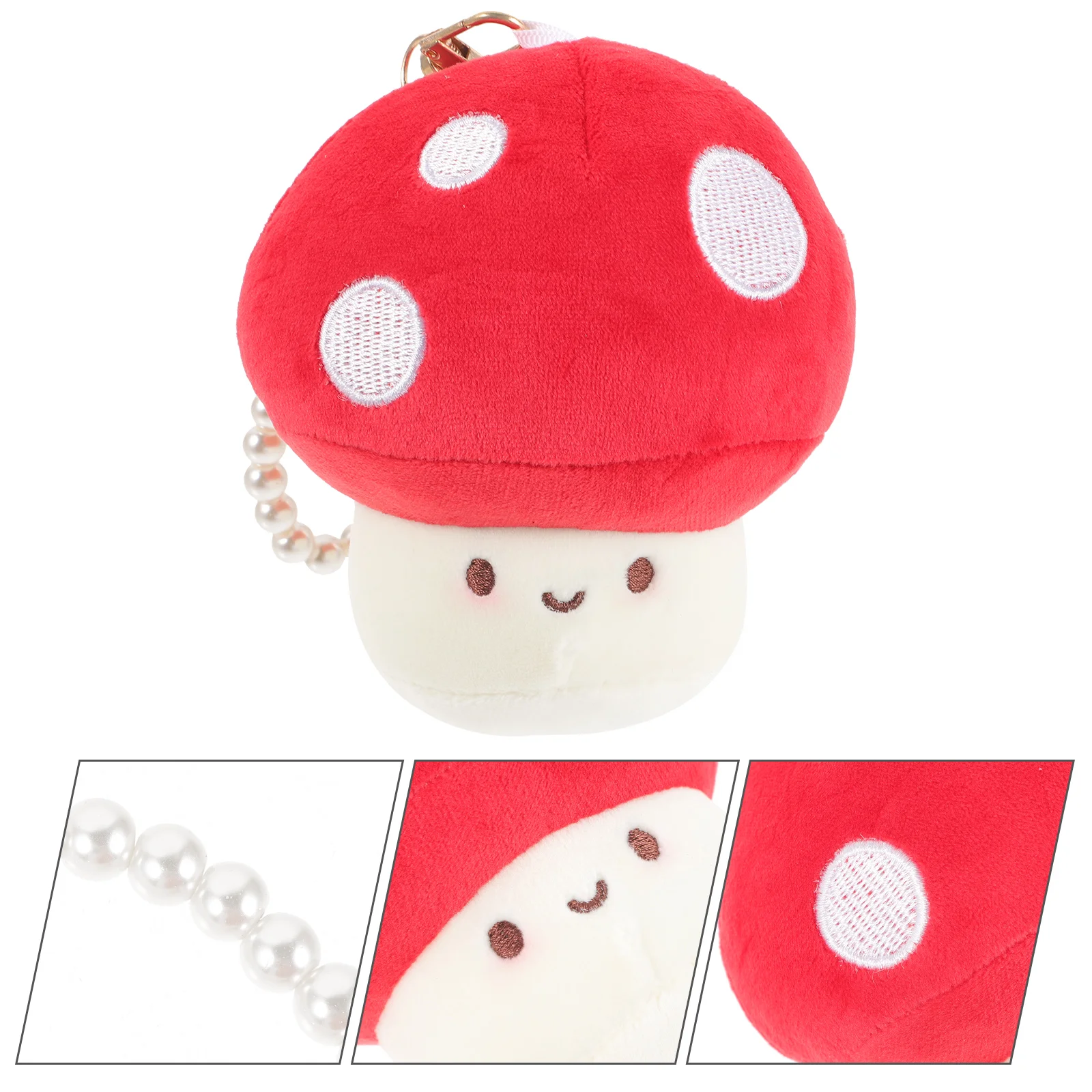 

Hanging Mushroom Cute Pendant Keychain Keyring Charm Pp Cotton Lovely Keychains Lovers