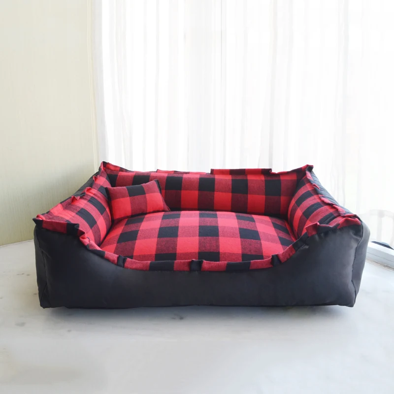 Моющаяся кровать для человека-собаки домашняя современная квадратная подушка