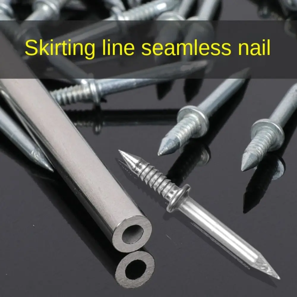 

High Strength Carbon Steel Nails Double Headed Installation Fasteners Picture Hangers for Wood Trim Skirting Line