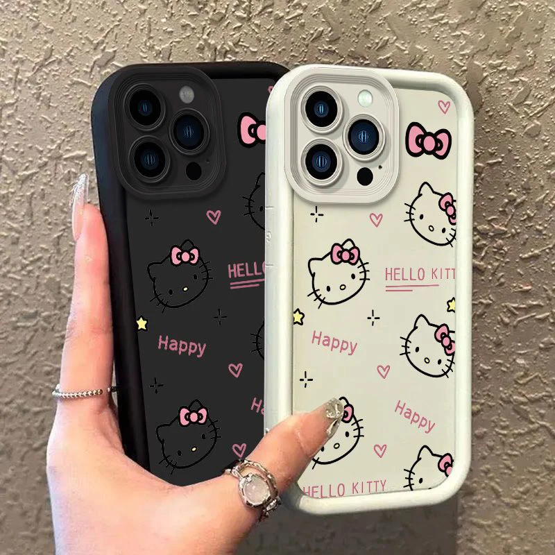 Оригинальный милый чехол Y2K Hello Kitty для Samsung S24 S23 S22 S21 S20 Note 20 FE Plus Ультратонкий