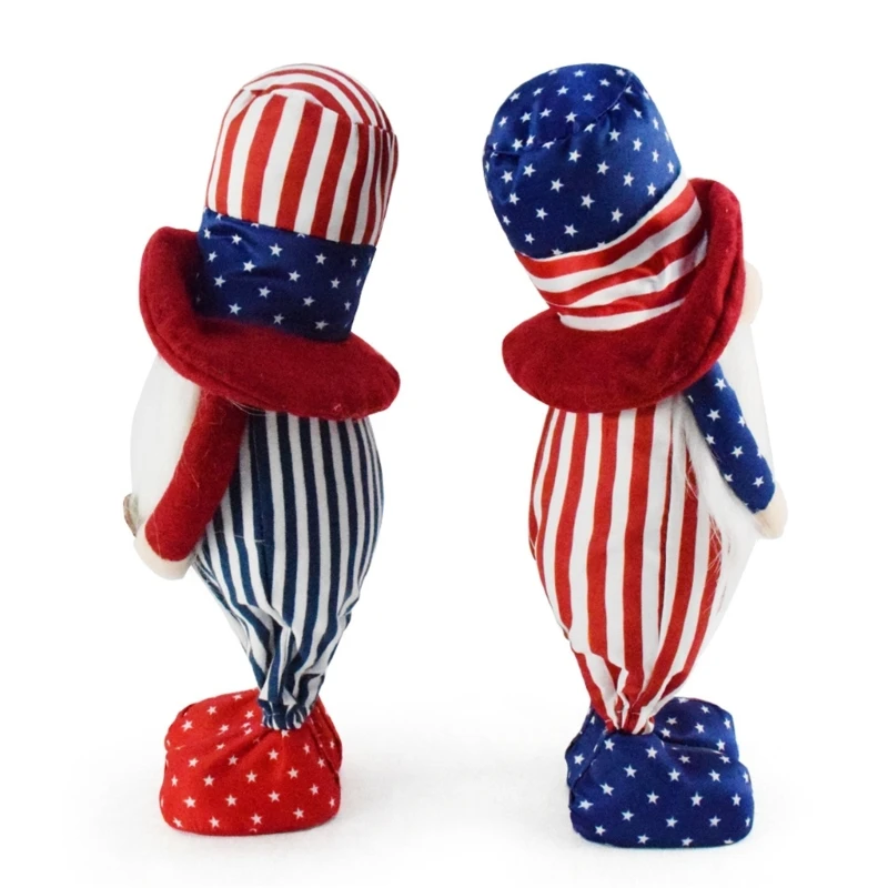 Патриотические гномы куклы ко Дню независимости Америки плюшевый орнамент