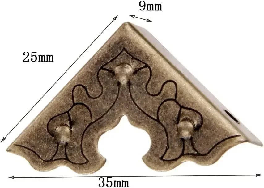 Антикварная фурнитура для мебели 25 мм 10 шт