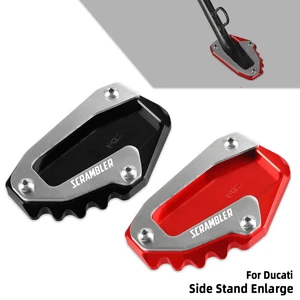 Motorcycle Kickstand Extension Pad For Ducati scrambler 1100 Hypermotard 939 SP Multistrada V4 1200 1260 Side Stand Enlarger