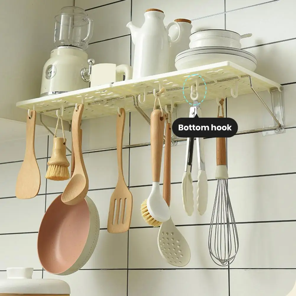 

Storage Rack Foldable Strong Load-bearing Bathroom Wall Hanging Shelves Plastic Kitchen Storage Rack Household Supplies
