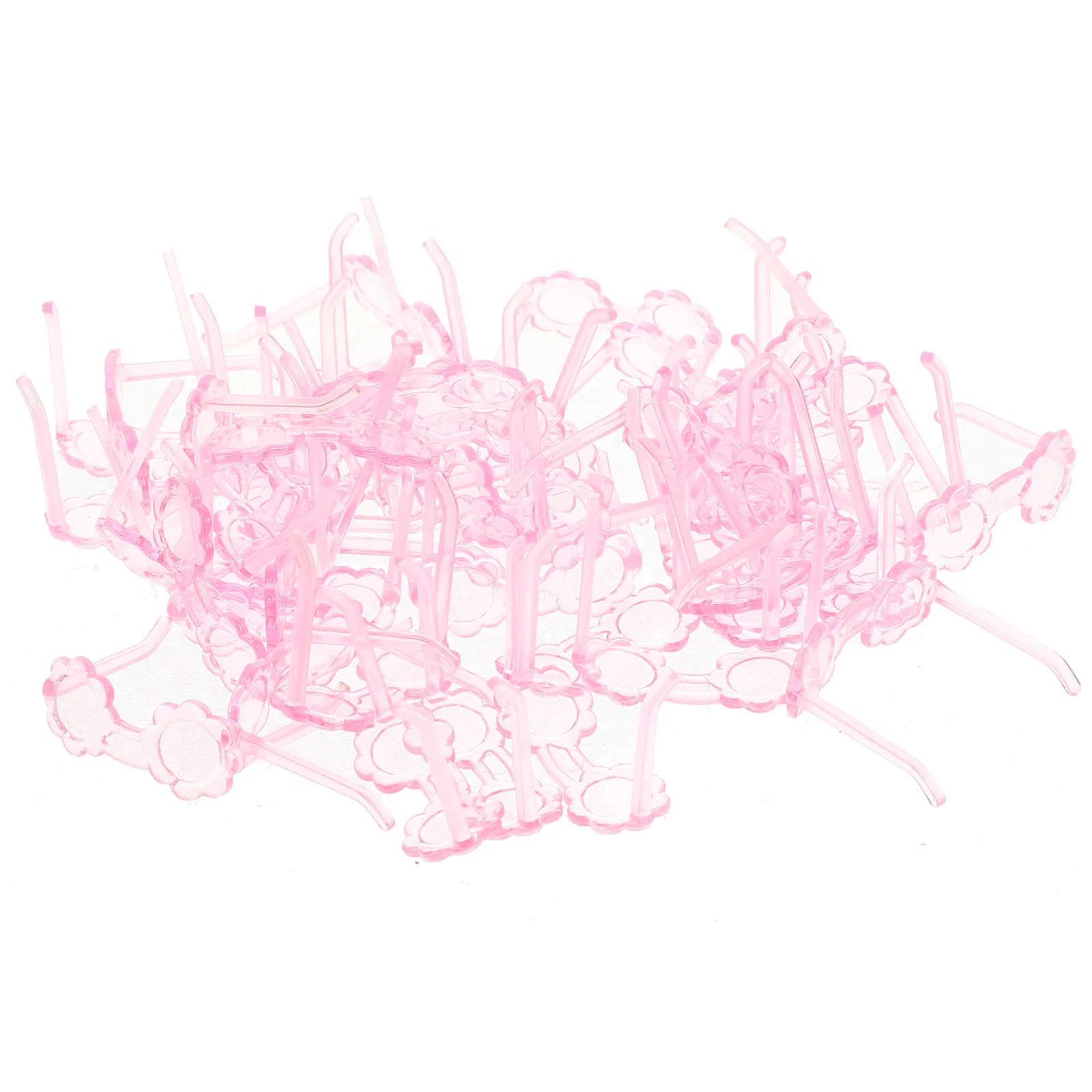 

100pcs House Plastic Glasses Props Mini Glasses Models Supplies