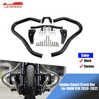 r18 engine guard crash bar bumper protector for bmw r 18 2020 2021 2022 motorcycle accessories black chrome bars frame protector
