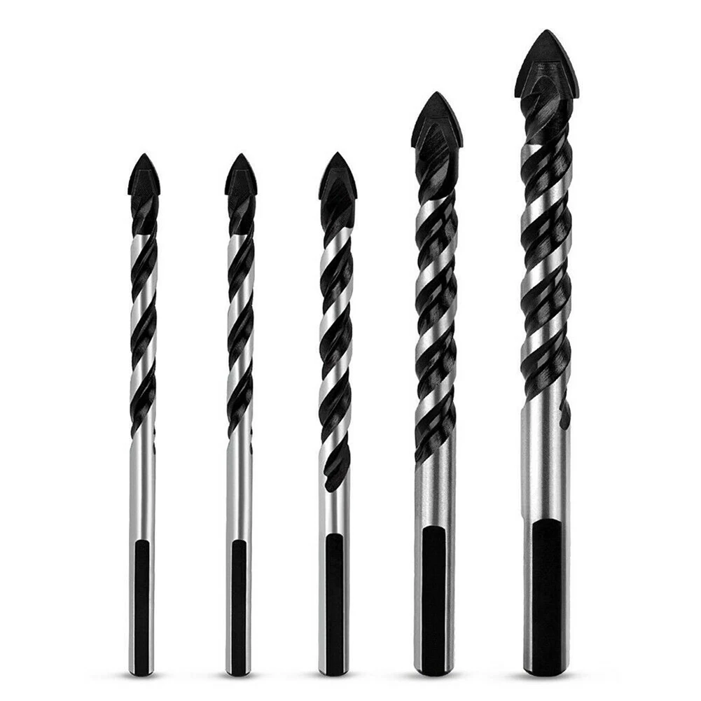 

5Pcs Drill Bit Set Carbide Tips For Tiles Concrete Stone Brick Glass Wood
