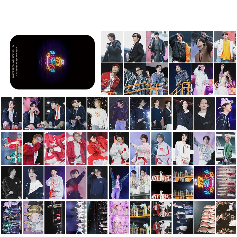 

54 шт./компл. Bangtan Boys Kpop, разрешение танцев на сцене-Лас-Вегас, Lomo Card, фото Card JK Jimin, коллекция фотокарт для фанатов