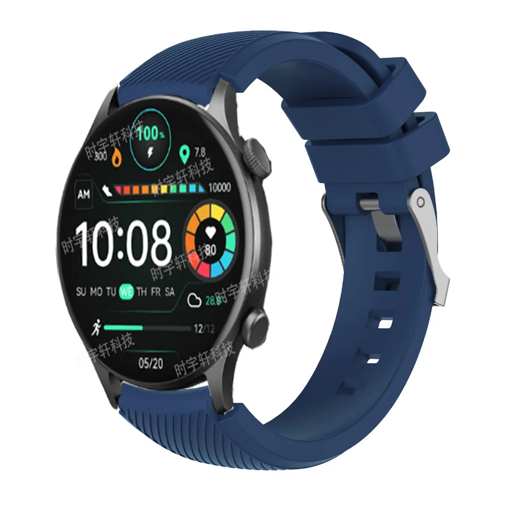 Ремешок силиконовый для смарт-часов Haylou Solar Plus RT3 спортивный браслет RT2/GST Lite/GS/RS3