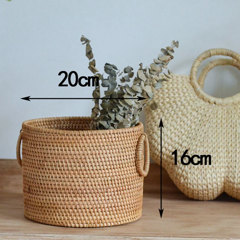 LUDA плетеная корзина для хранения из ротанга ручная работа осенняя виноградной