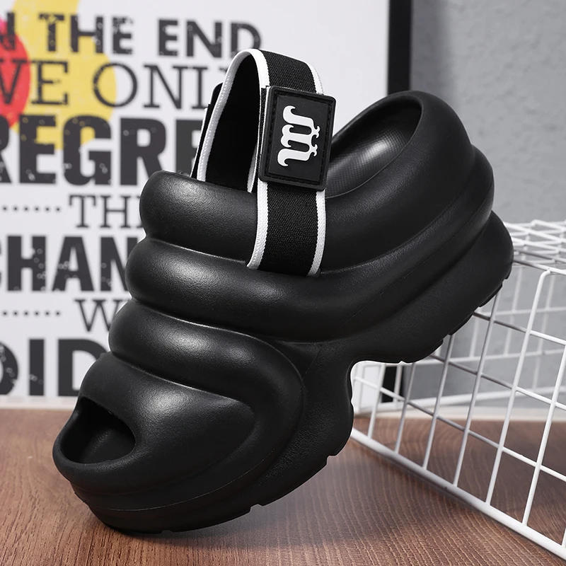 Сланцы женские на высоком каблуке 10 см