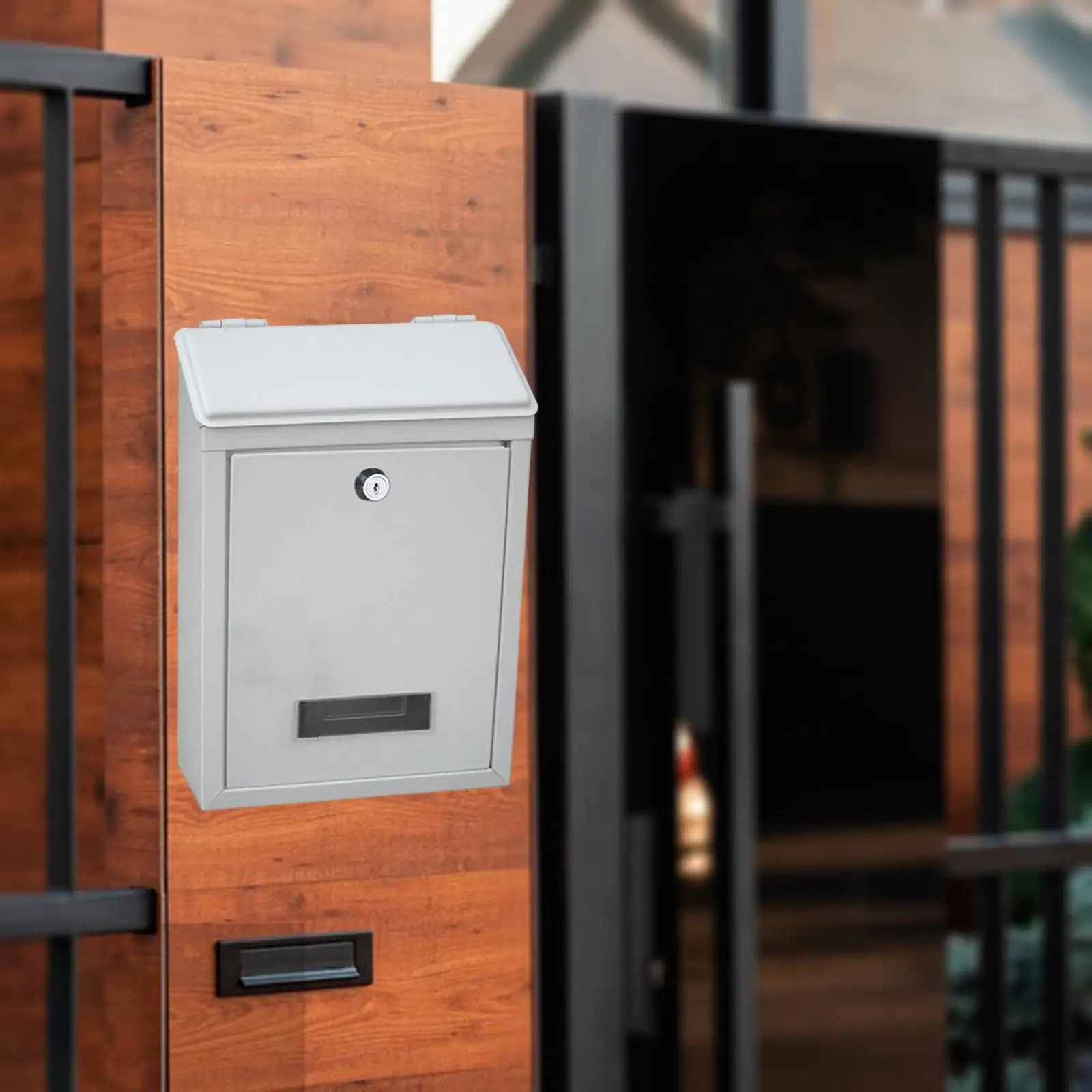 

Настенный почтовый ящик, запираемый металлический погодозащищенный ящик для письма для офиса и улицы