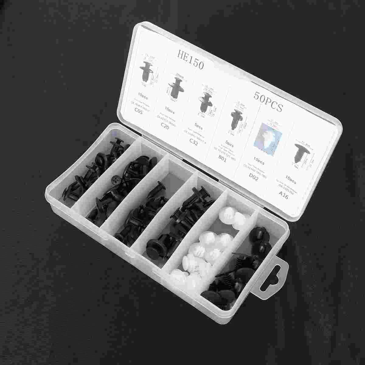 

50PCS/Set Rivet Fastener Professional Push Pin Mudguard Retainer Clip Car Rivet Retainer for Car
