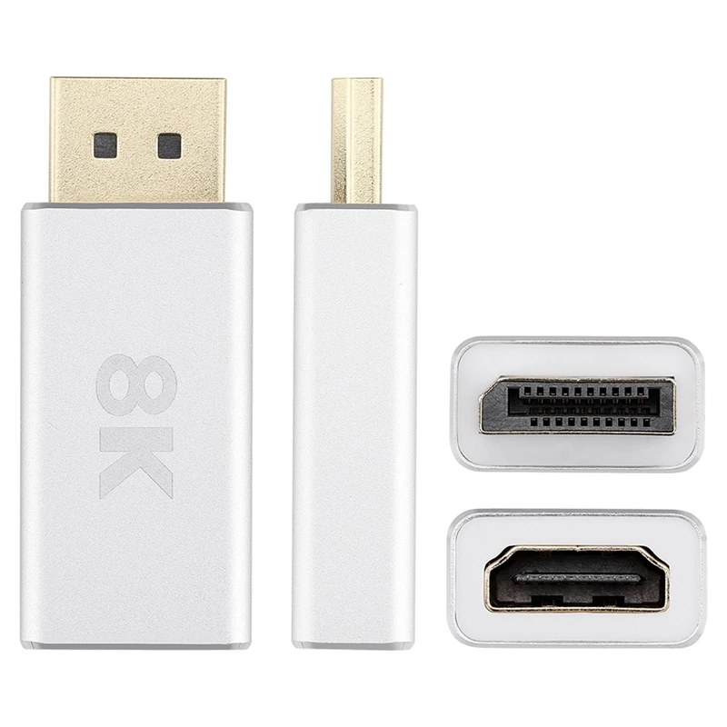 Active Standard DP1.4 To HDMI-Compatible 2.1 Adapter, Dp To HDMI-Compatible Cable Converter, Support 8K@60Hz