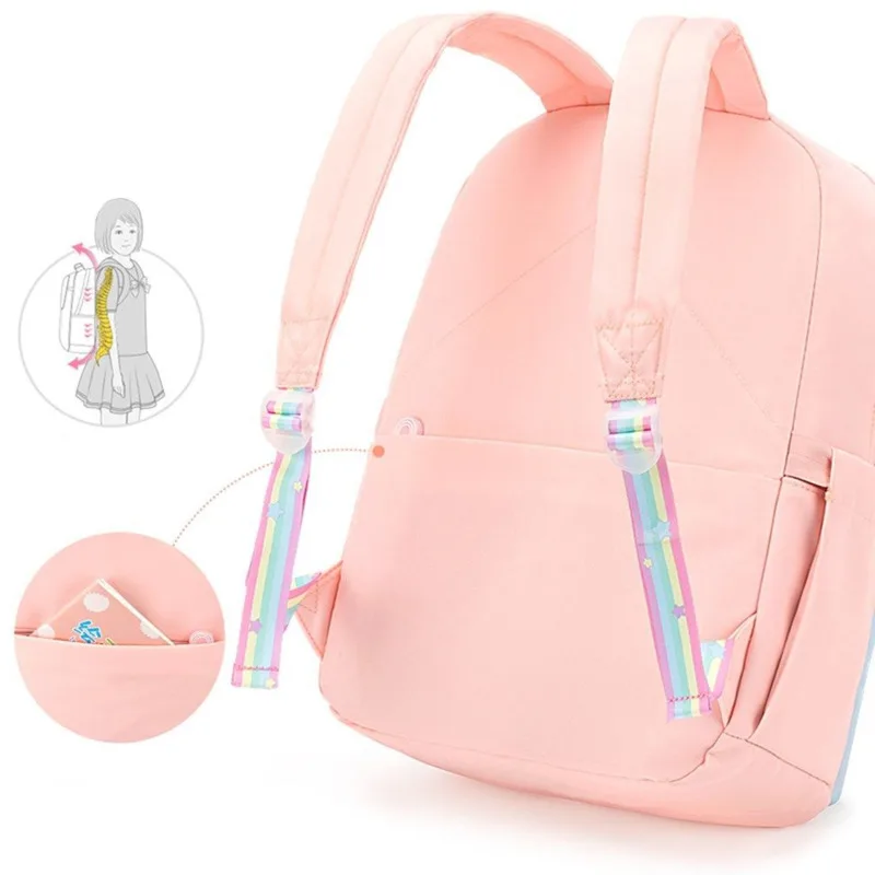 2022 Girls School Bag Super Light Children's Spine Protection And Load Reduction Backpack Student Large Capacity Child Bags