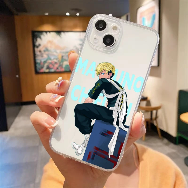 Tokyo Revengers Avengers Anime Luxury Soft Phone Case For iPhone 14 13 12 11 Pro Max XS X XR SE3 7 8 Plus Shockproof Cover Funda