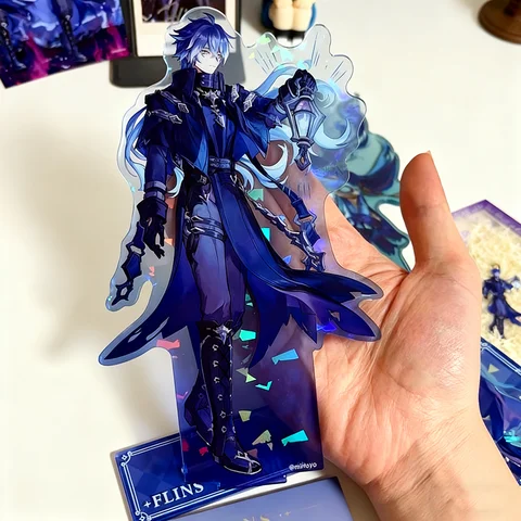 Игра Genshin Impact Lauma Kyryll Chudomirovich Flins, стоячая тарелка для косплея, акриловая фигурка, подставка, аксессуары, орнамент, реквизит