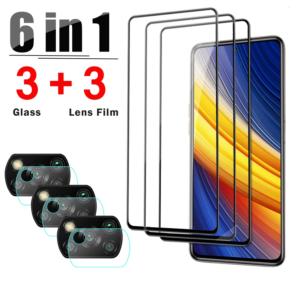 

Защитное стекло для Xiaomi Poco F3 X3 X4 Pro 5G X3 NFC F4 GT M4 M3 Pro, Защитная пленка для объектива Poco F3 X3 Pro, стекло