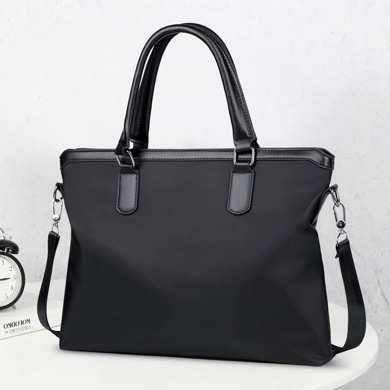 New Business Men's Executive Briefcase Oxford Casual Handbag Large Capacity Male Laptop Bag Office File Shoulder Bag