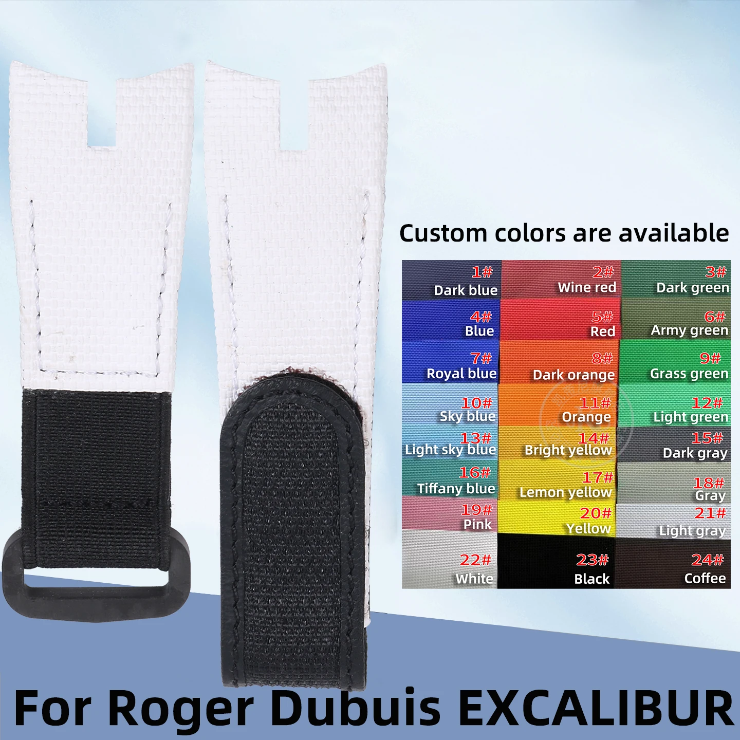 Фото Фторкаучуковый ремешок для часов 26 мм для серии Roger Dubuis EXCALIBUR RDDBEX0473/0422/0393, ремешок для часов FKM, кожаные мужские аксессуары №2