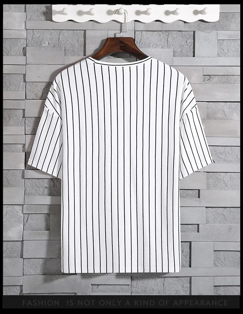 

Man's Striped T-shirt Men 2000 Summer Oversized Hip Hop Vintage Tops Japanese Streetwear Harajuku Tshirt T Shirt Men