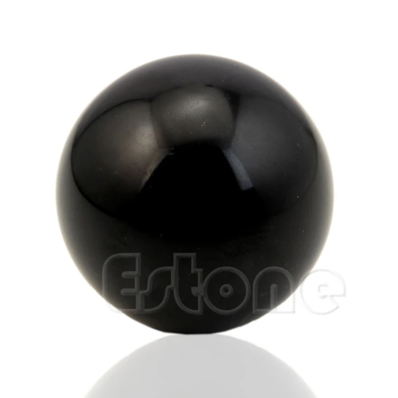 50mm Asian Natural Black Obsidian Sphere Large Stone Needle Ball Healing Stone