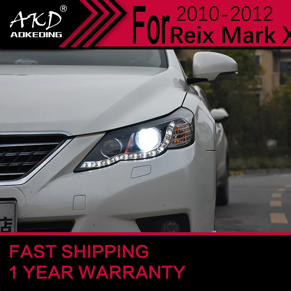 

Car Lights for Toyota Mark X Reiz LED Headlight 2010-2013 Head Lamp Drl Projector Lens Automotive Accessories