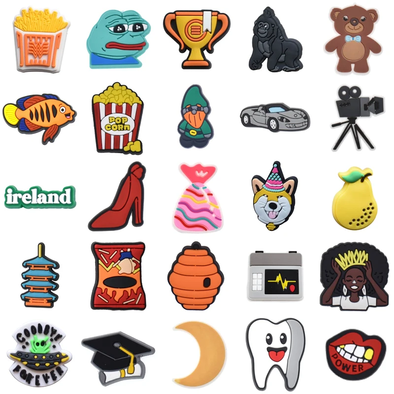 

Wholesale Bulk Shoes Accessories Para Pins Decorations for Croc Gifts Women Charm Girl Shoe Charms Packs Set Jeans Men Boy Kids