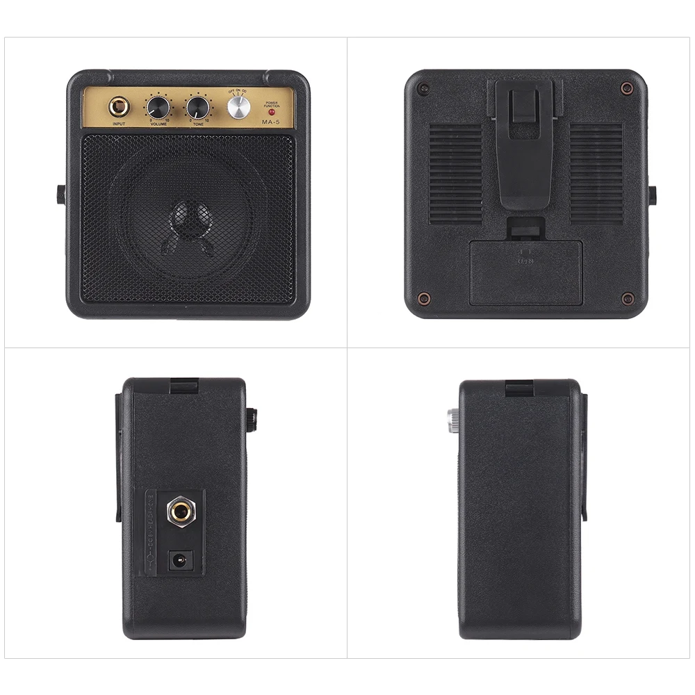 Мини-усилитель для гитары Amp Speaker 5 Вт с 6 35 мм входом 1/4 дюйма выход наушников